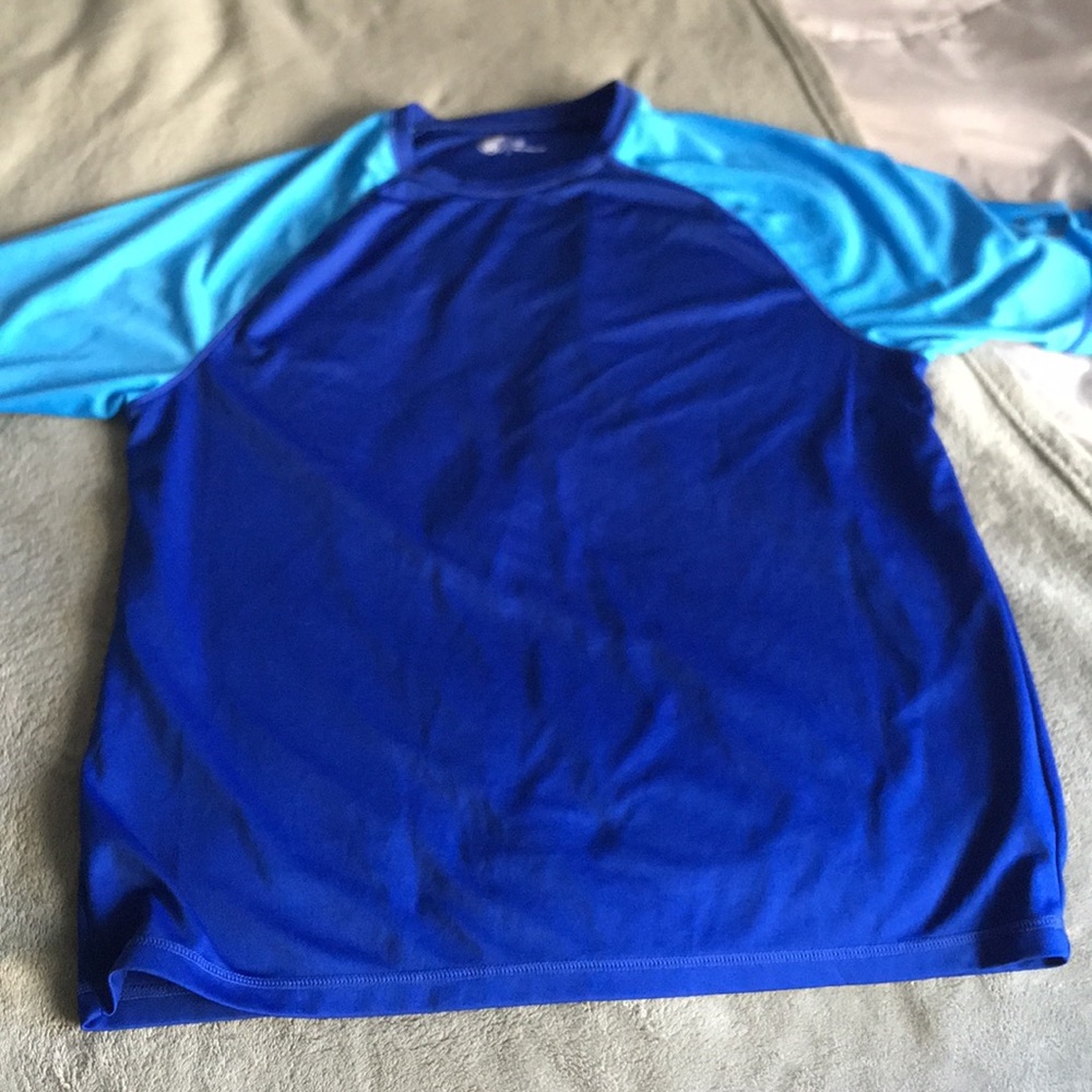 Blue Route 66 UV Rash guard swim shirt L used